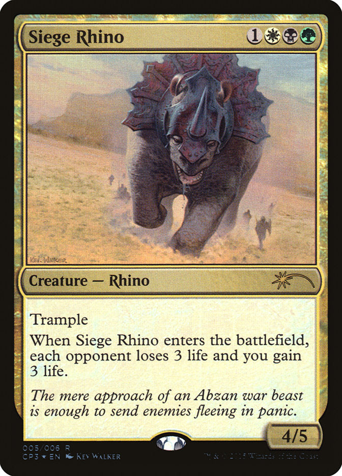 Siege Rhino [Magic Origins Clash Pack] - Magic: The Gathering - Card Brawlers | Quebec | Canada |