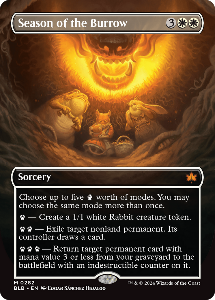 Season of the Burrow (Borderless) [Bloomburrow] - Magic: The Gathering - Card Brawlers | Quebec | Canada |