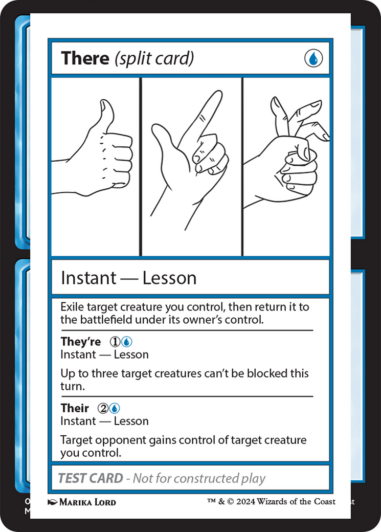 There (Split Card) [Mystery Booster 2 Playtest Cards] - Magic: The Gathering - Card Brawlers | Quebec | Canada |