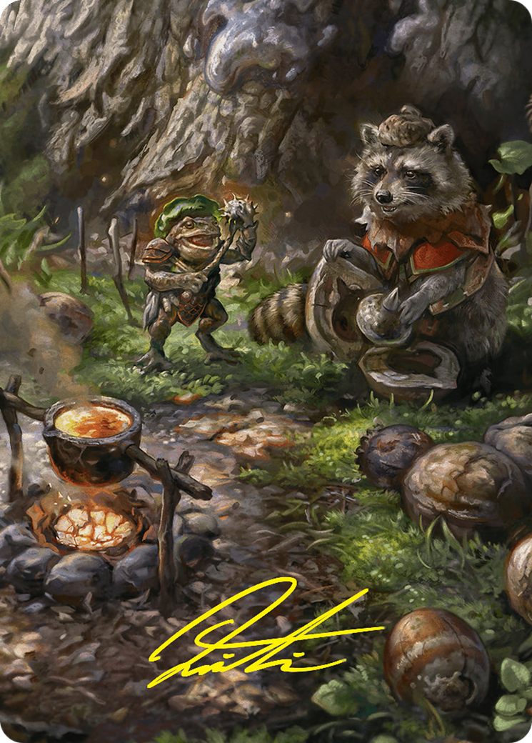 Sylvan Scavenging Art Card (46/54) (Gold-Stamped Signature) [Foundations Art Series] - Magic: The Gathering - Card Brawlers | Quebec | Canada |