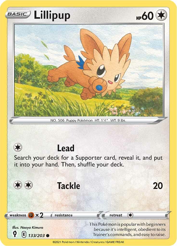 Lillipup (133/203) [Sword & Shield: Evolving Skies] - Pokémon - Card Brawlers | Quebec | Canada |