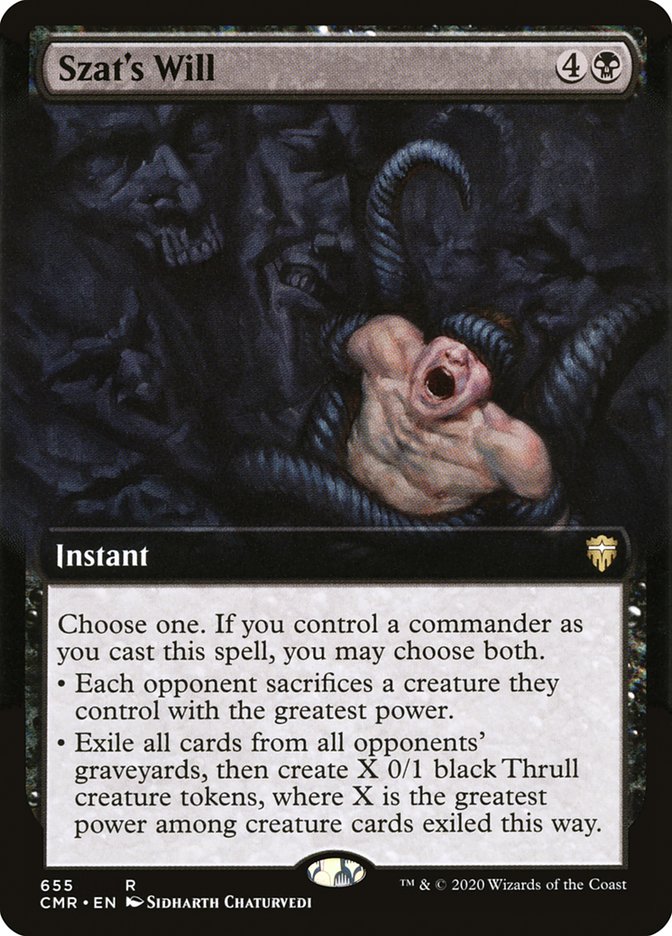 Szat's Will (Extended Art) [Commander Legends] - Magic: The Gathering - Card Brawlers | Quebec | Canada |