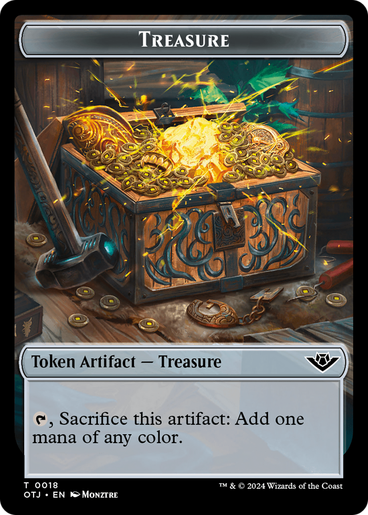 Inkling // Treasure Double-Sided Token [Outlaws of Thunder Junction Commander Tokens] - Magic: The Gathering - Card Brawlers | Quebec | Canada |