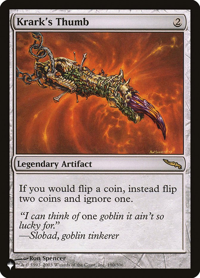 Krark's Thumb [The List] - Magic: The Gathering - Card Brawlers | Quebec | Canada |