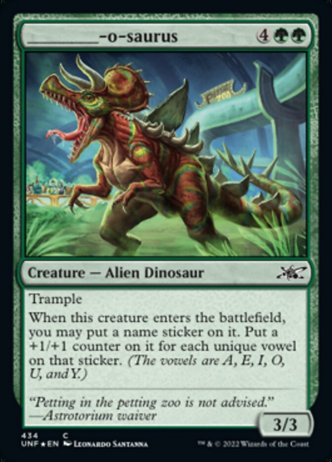 _____-o-saurus (Galaxy Foil) [Unfinity] - Magic: The Gathering - Card Brawlers | Quebec | Canada |