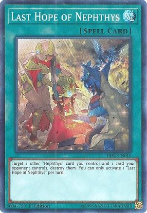 Last Hope of Nephthys [HISU-EN010] Super Rare - Yu-Gi-Oh! - Card Brawlers | Quebec | Canada |