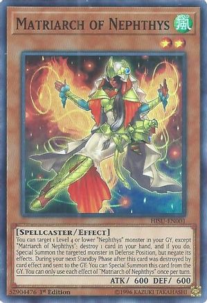 Matriarch of Nephthys [HISU-EN001] Super Rare - Yu-Gi-Oh! - Card Brawlers | Quebec | Canada |