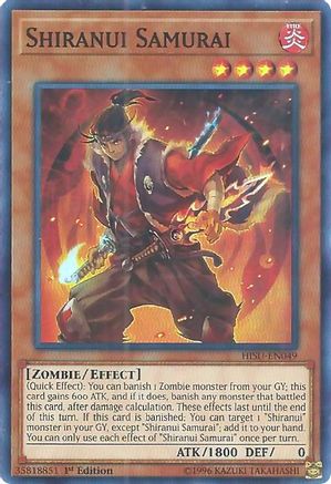 Shiranui Samurai [HISU-EN049] Super Rare - Yu-Gi-Oh! - Card Brawlers | Quebec | Canada |