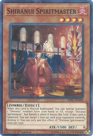 Shiranui Spiritmaster [HISU-EN048] Super Rare - Yu-Gi-Oh! - Card Brawlers | Quebec | Canada |