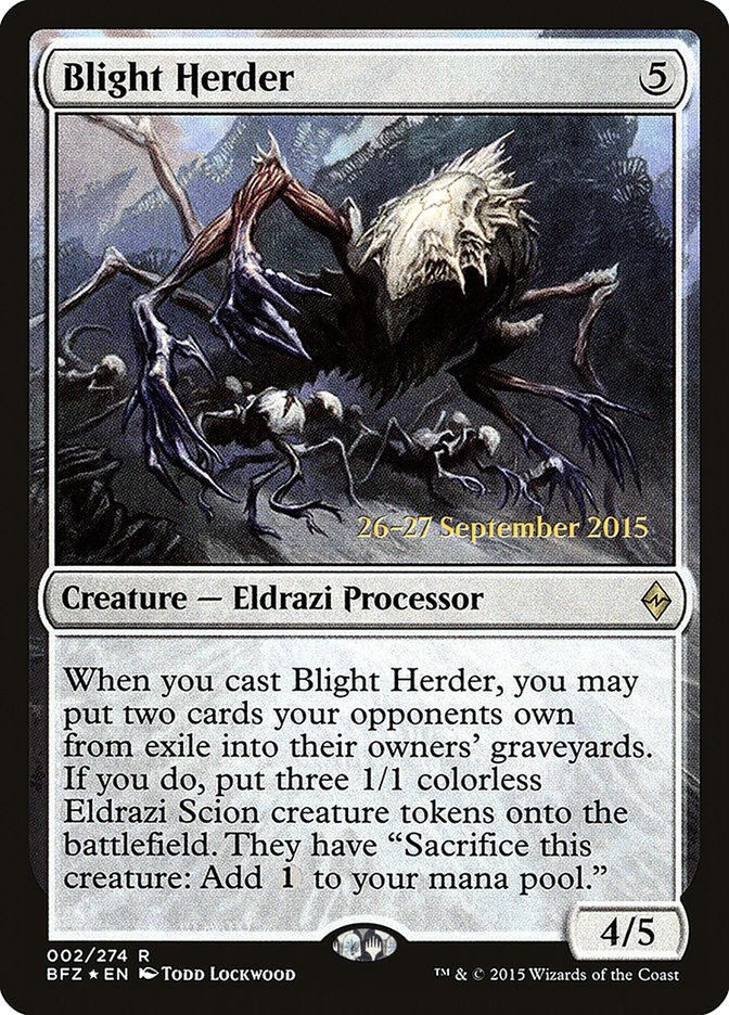 Blight Herder [Battle for Zendikar Prerelease Promos] - Magic: The Gathering - Card Brawlers | Quebec | Canada |