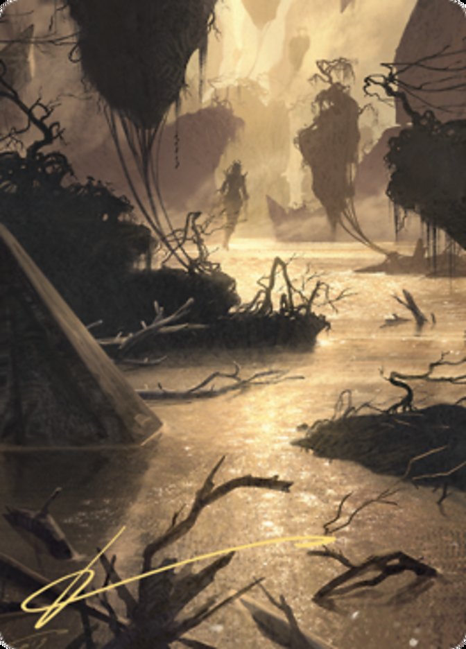 Murkwater Pathway Art Card (Gold-Stamped Signature) [Zendikar Rising Art Series] - Magic: The Gathering - Card Brawlers | Quebec | Canada |