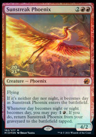 Sunstreak Phoenix [Innistrad: Midnight Hunt Prerelease Promos] - Magic: The Gathering - Card Brawlers | Quebec | Canada |