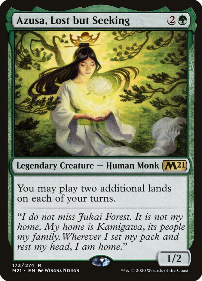 Azusa, Lost but Seeking (Promo Pack) [Core Set 2021 Promos] - Magic: The Gathering - Card Brawlers | Quebec | Canada |