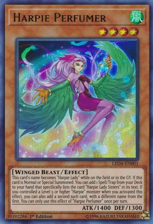 Harpie Perfumer [LED4-EN001] Ultra Rare - Yu-Gi-Oh! - Card Brawlers | Quebec | Canada |