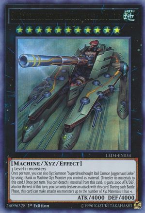 Superdreadnought Rail Cannon Juggernaut Liebe [LED4-EN034] Ultra Rare - Yu-Gi-Oh! - Card Brawlers | Quebec | Canada |