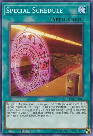 Special Schedule [LED4-EN044] Common - Yu-Gi-Oh! - Card Brawlers | Quebec | Canada |
