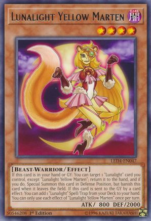 Lunalight Yellow Marten [LED4-EN047] Rare - Yu-Gi-Oh! - Card Brawlers | Quebec | Canada |