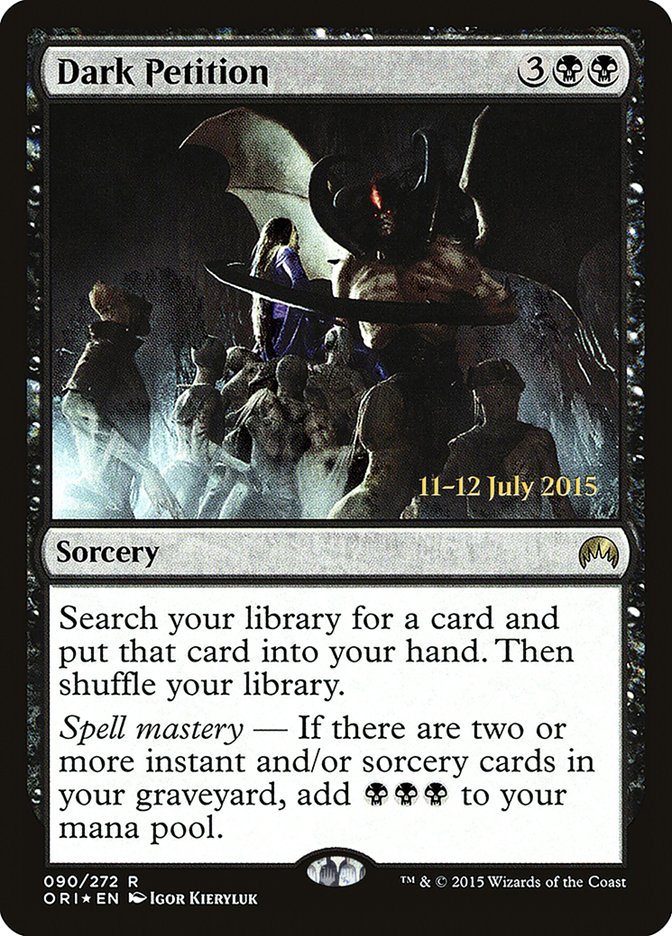 Dark Petition [Magic Origins Prerelease Promos] - Magic: The Gathering - Card Brawlers | Quebec | Canada |