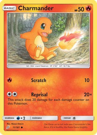 Charmander (11/181) [Sun & Moon: Team Up] - Pokémon - Card Brawlers | Quebec | Canada |