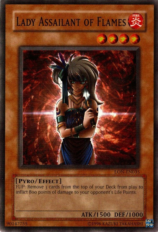 Lady Assailant of Flames [LON-EN035] Common - Yu-Gi-Oh! - Card Brawlers | Quebec | Canada |