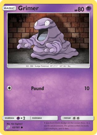Grimer (62/181) [Sun & Moon: Team Up] - Pokémon - Card Brawlers | Quebec | Canada |