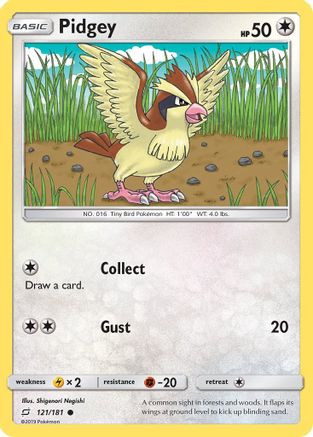 Pidgey (121/181) [Sun & Moon: Team Up] - Pokémon - Card Brawlers | Quebec | Canada |
