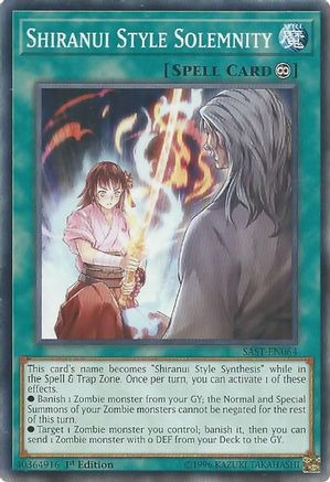 Shiranui Style Solemnity [SAST-EN064] Common - Yu-Gi-Oh! - Card Brawlers | Quebec | Canada |
