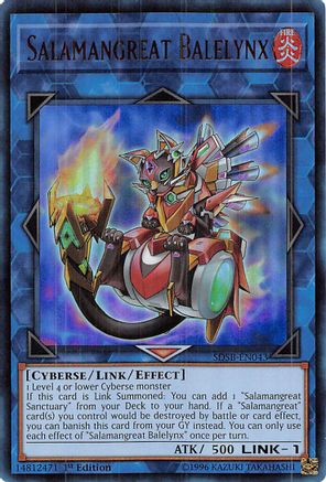 Salamangreat Balelynx [SDSB-EN043] Ultra Rare - Yu-Gi-Oh! - Card Brawlers | Quebec | Canada |