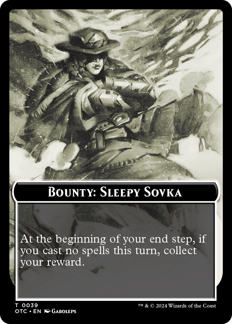 Bounty: Sleepy Sovka // Bounty Rules Double-Sided Token [Outlaws of Thunder Junction Commander Tokens] - Magic: The Gathering - Card Brawlers | Quebec | Canada |