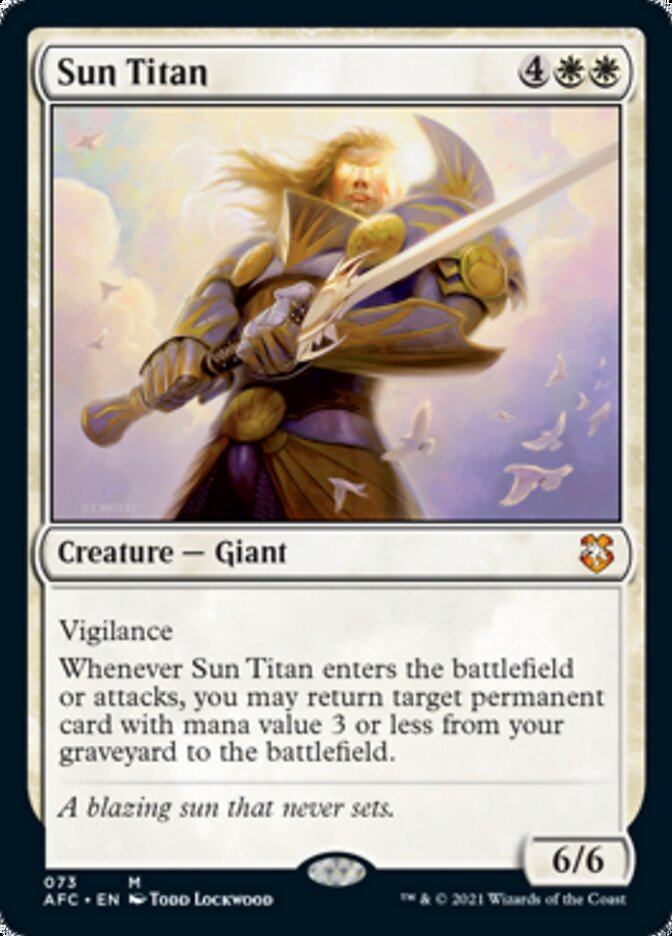 Sun Titan [Dungeons & Dragons: Adventures in the Forgotten Realms Commander] - Magic: The Gathering - Card Brawlers | Quebec | Canada |