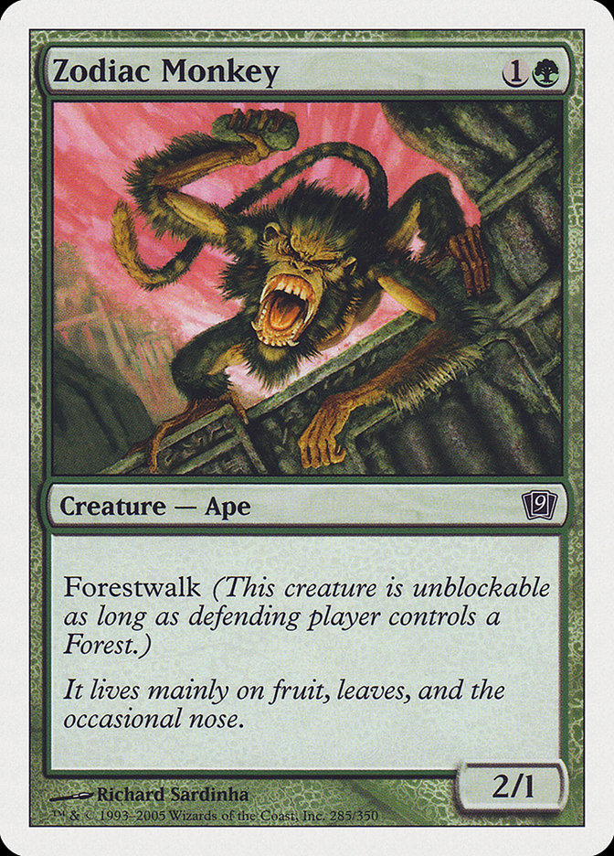 Zodiac Monkey [Ninth Edition] - Magic: The Gathering - Card Brawlers | Quebec | Canada |