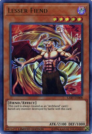 Lesser Fiend [LART-EN008] Ultra Rare - Yu-Gi-Oh! - Card Brawlers | Quebec | Canada |