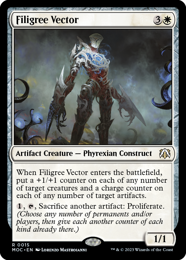 Filigree Vector [March of the Machine Commander] - Magic: The Gathering - Card Brawlers | Quebec | Canada |