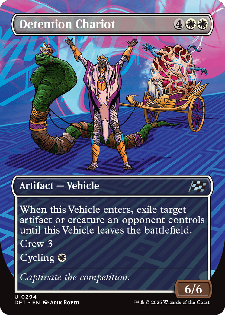 Detention Chariot (Borderless) [Aetherdrift] - Magic: The Gathering - Card Brawlers | Quebec | Canada |