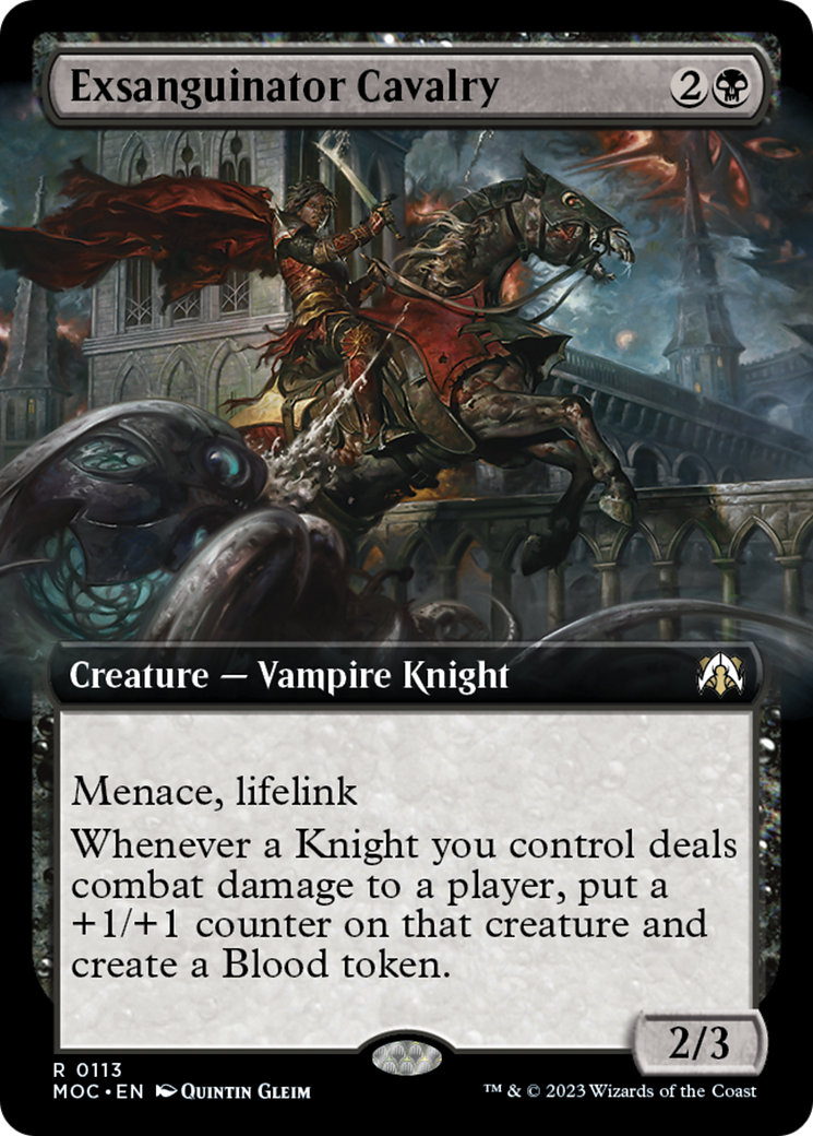 Exsanguinator Cavalry (Extended Art) [March of the Machine Commander] - Magic: The Gathering - Card Brawlers | Quebec | Canada |