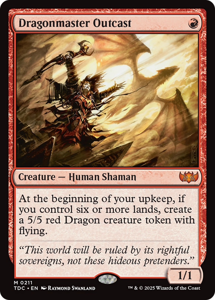 Dragonmaster Outcast [Tarkir: Dragonstorm Commander] - Magic: The Gathering - Card Brawlers | Quebec | Canada |