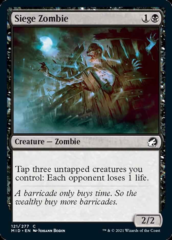 Siege Zombie [Innistrad: Midnight Hunt] - Magic: The Gathering - Card Brawlers | Quebec | Canada |