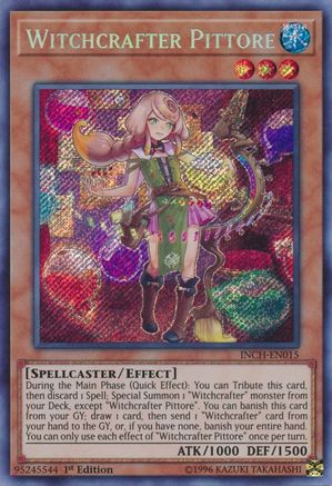 Witchcrafter Pittore [INCH-EN015] Secret Rare - Yu-Gi-Oh! - Card Brawlers | Quebec | Canada |