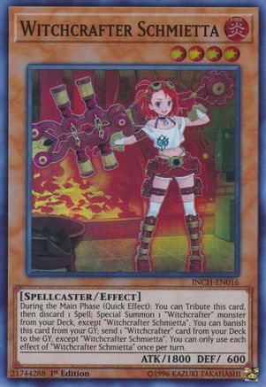 Witchcrafter Schmietta [INCH-EN016] Super Rare - Yu-Gi-Oh! - Card Brawlers | Quebec | Canada |