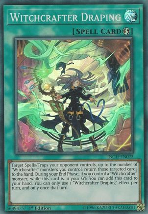 Witchcrafter Draping [INCH-EN023] Super Rare - Yu-Gi-Oh! - Card Brawlers | Quebec | Canada |