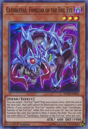 Catoblepas, Familiar of the Evil Eye [INCH-EN029] Super Rare - Yu-Gi-Oh! - Card Brawlers | Quebec | Canada |