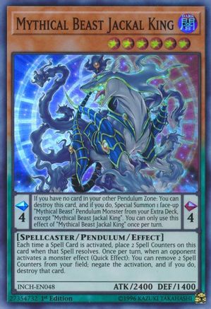 Mythical Beast Jackal King [INCH-EN048] Super Rare - Yu-Gi-Oh! - Card Brawlers | Quebec | Canada |