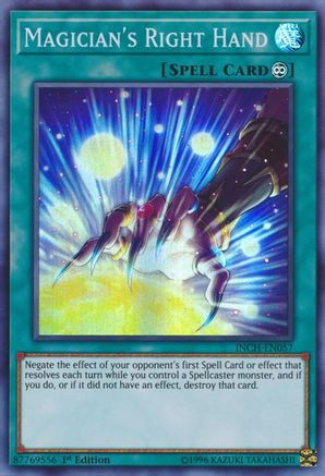 Magician's Right Hand [INCH-EN057] Super Rare - Yu-Gi-Oh! - Card Brawlers | Quebec | Canada |