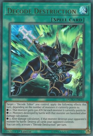 Decode Destruction [DUPO-EN016] Ultra Rare - Yu-Gi-Oh! - Card Brawlers | Quebec | Canada |