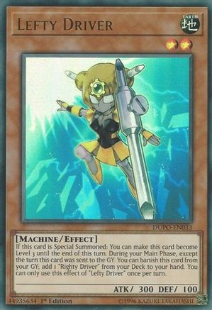 Lefty Driver [DUPO-EN033] Ultra Rare - Yu-Gi-Oh! - Card Brawlers | Quebec | Canada |