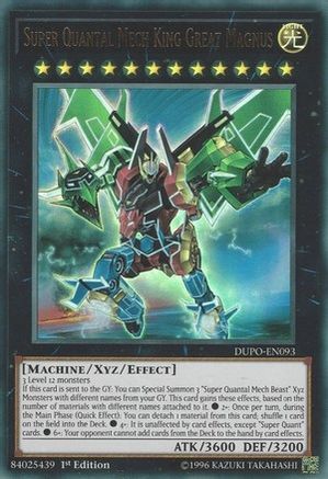 Super Quantal Mech King Great Magnus [DUPO-EN093] Ultra Rare - Yu-Gi-Oh! - Card Brawlers | Quebec | Canada |