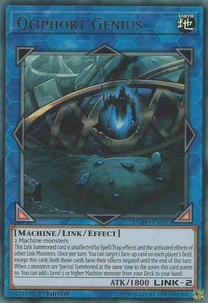 Qliphort Genius [DUPO-EN095] Ultra Rare - Yu-Gi-Oh! - Card Brawlers | Quebec | Canada |