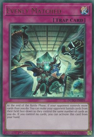 Evenly Matched [DUPO-EN099] Ultra Rare - Yu-Gi-Oh! - Card Brawlers | Quebec | Canada |