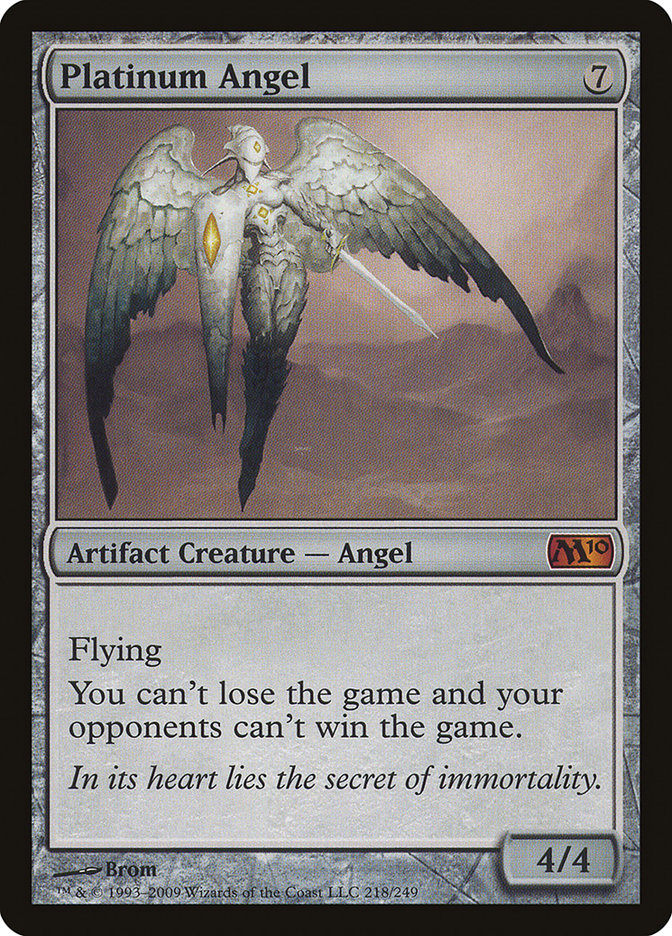 Platinum Angel [Magic 2010] - Magic: The Gathering - Card Brawlers | Quebec | Canada |