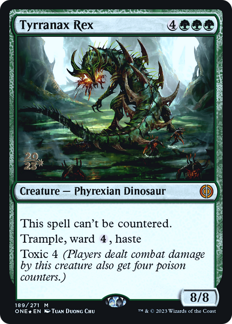 Tyrranax Rex [Phyrexia: All Will Be One Prerelease Promos] - Magic: The Gathering - Card Brawlers | Quebec | Canada |